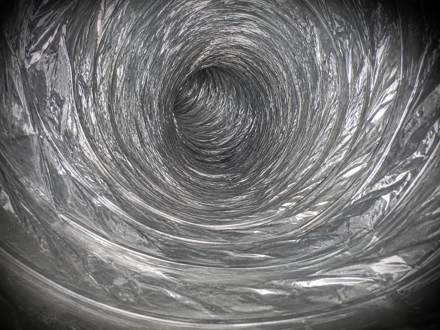 Dryer vent after cleaning