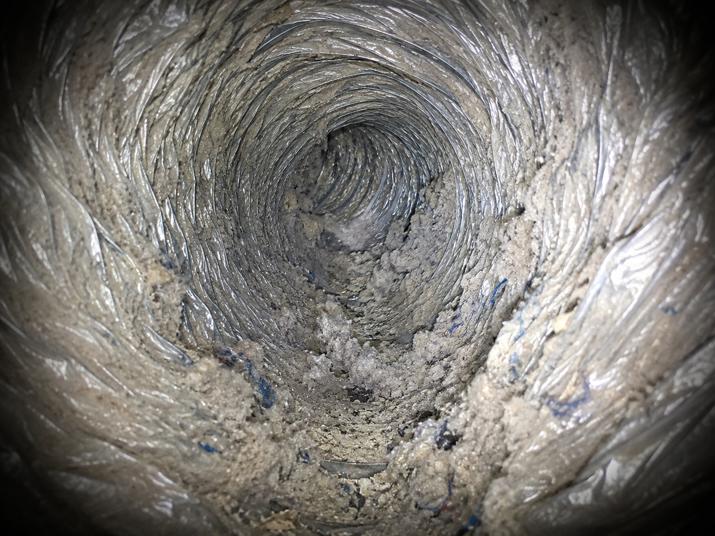 Dryer vent before cleaning