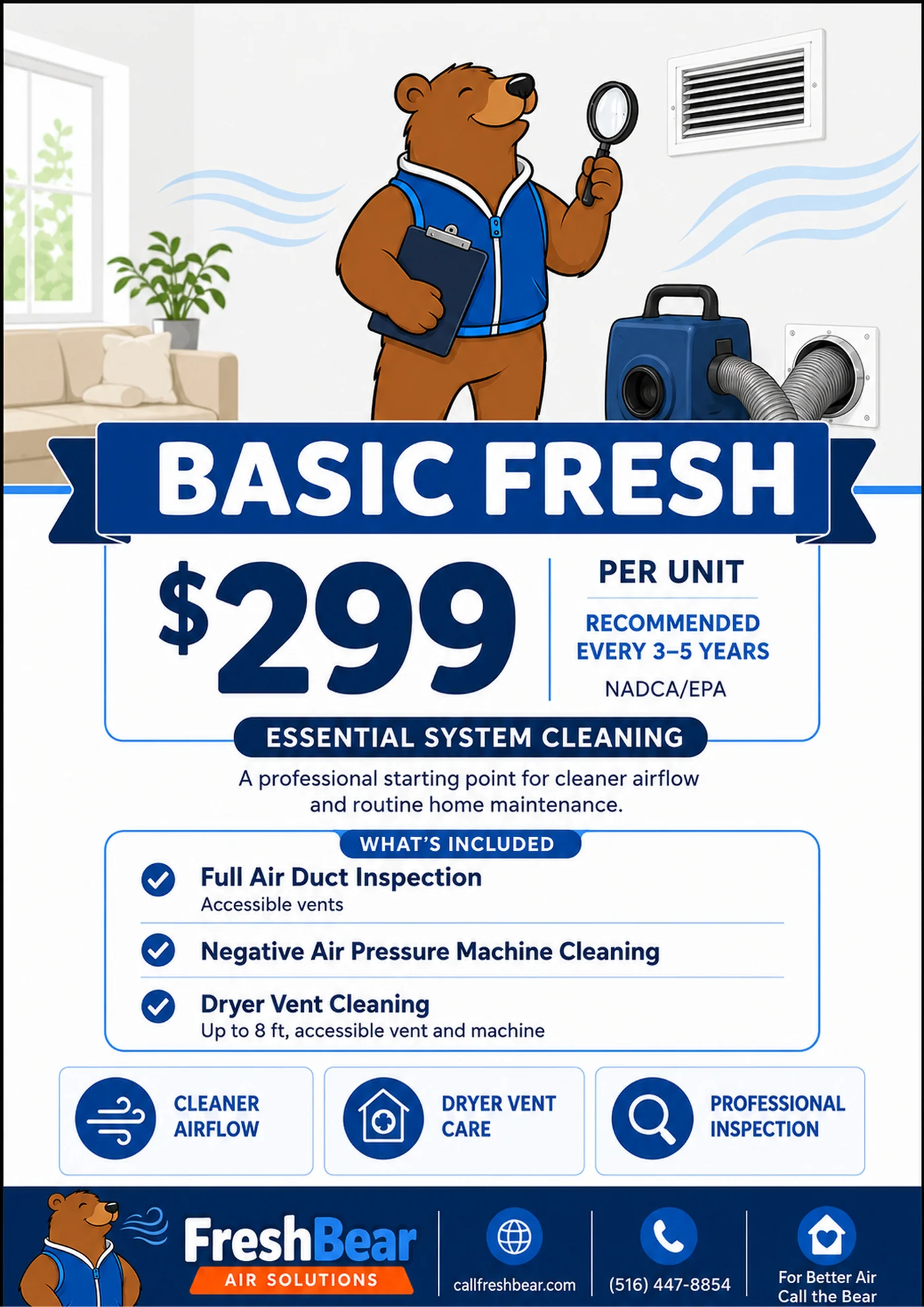 FreshBear price book, page 1